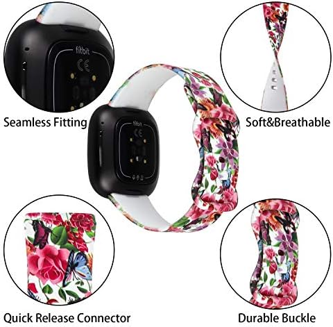 honecumi е Съвместим с джапанки Fitbit Sense 2/Fitbit Sense/Fitbit Versa 4/Fitbit Versa 3, Взаимозаменяеми каишка