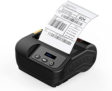 SAWQF Label Принтер за Етикети с Баркод, Термопринтер за Чекове 2 в 1, Печатна Машина за Сметки 80 мм за Android ISO на Windows