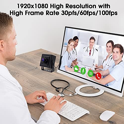 Сверхширокоугольная уеб камера SVPRO с разделителна способност от 1080P, 30 кадъра в секунда, Промишлена USB-камера с висока резолюция за системата за сигурност HD, подключ