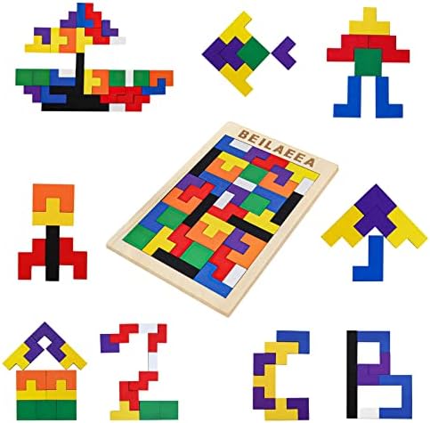 Дървени Кубчета, Пъзел, Дразнящая Играчки, Дървени пъзел игра Танграм, Куб 3D Пъзел за деца, Пъзели за деца