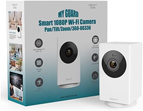 NexHT 1080P Панорамирующая /Наклоняющая /Зумирующая Интелигентна камера за помещения с Wi-Fi, гледане на деца, възрастни хора, домашни животни, с нощно виждане, откриване н