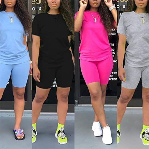 WXLAMZN комплекти от две части за жените, летни къси комплекти, комплекти за отдих, спортни дрехи, спортни костюми