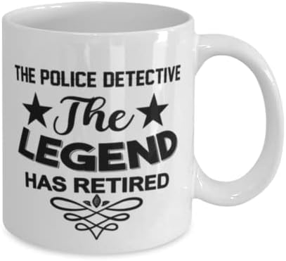 Полицейска Детективска Чаша, Легендата се пенсионирах, Нови Уникални Идеи за Подаръци за полицейски Детектив,