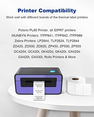 Принтер за етикети за доставка POLONO, Термотрансферен печат 4x6 за доставка на Колети, Търговски Производител на преки Термоэтикеток, Директен Термоэтикетка на 2.25 х 1,2