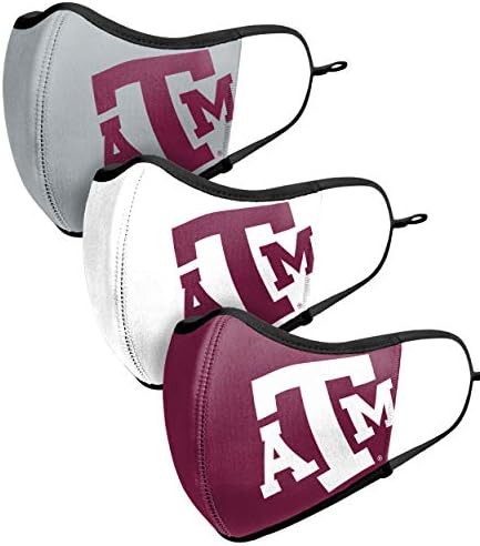 Texas A & M Aggies NCAA Sport 3 Опаковки Маски за лице