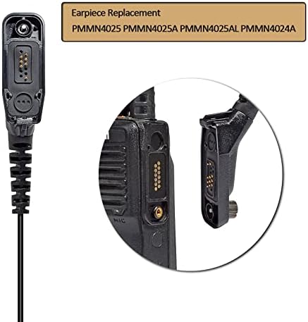 HYS 2-Лентов Радиогарнитура с Превръщането микрофон, ухото на куката в стил D за Motorola XPR 7550e XPR6350 XPR6550