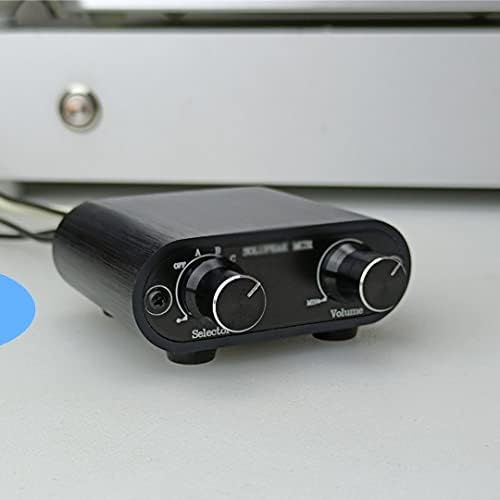безжична аудиовыключатель 3,5 мм с водачи за регулатор на силата на звука, 3 в 1 От 1/8 aux switcher, Блок за избор на