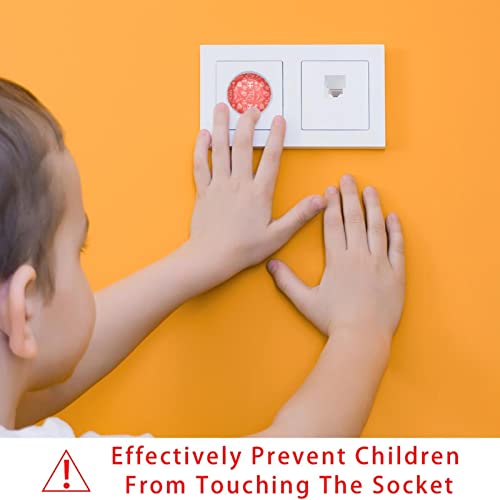Прозрачен капак за контакти (24 опаковки) с Коледните Бесшовным принтом, Диелектрични Пластмасови Капачки за електрически контакти, Защита на деца, Защита от деца, Е