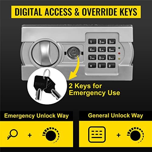 LDCHNH електронен сейф за пари, цифров кутия-слот, с чекмедже, патрон и брава, 2 ключа, прасенце за домашен офис