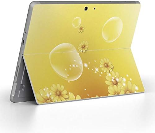 стикер igsticker за Microsoft Surface Go/Go 2, Ультратонкая Защитен Стикер за тялото, Скинове 001941, Цвете Брашно, Жълт