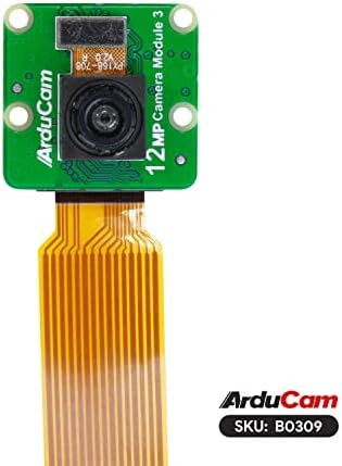 Модул камера Arducam 3 за Rapsberry Pi, 12MP IMX708 102 ° (H) Широкоъгълен Модул камера Raspberry Pi с фиксиран