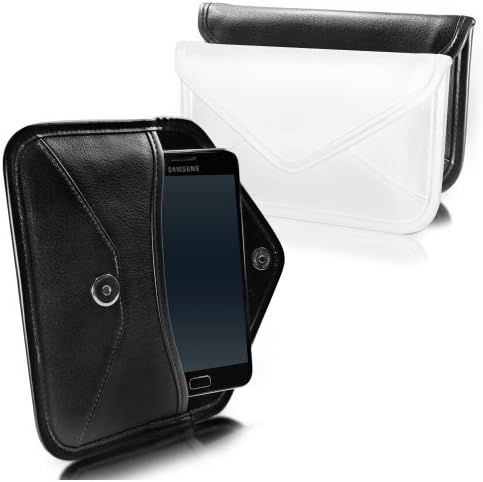 Калъф BoxWave за Alcatel Tetra (Case by BoxWave) - Луксозни Кожена чанта-месинджър, Дизайн своята практика-плик