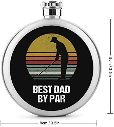 Best Dad by Par Флакони за алкохол, вино фляжка от неръждаема стомана, множество фляжка за мъже и жени