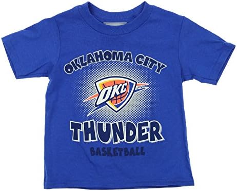 Тениска Outerstuff Oklahoma City Thunder NBA Boys за деца (2-4 години), синя