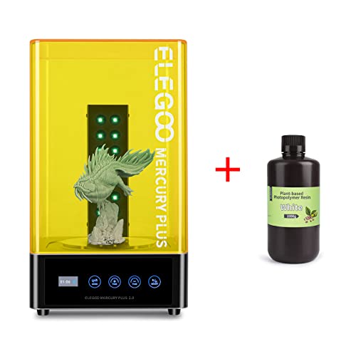 Станция за измиване и лечение ELEGOO Mercury Plus 2 в 1 версия на V2.0 и смола за 3D-принтер ELEGOO на растителна