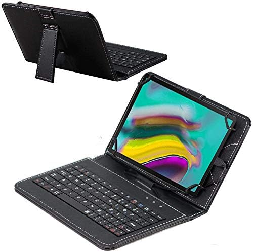 Черен калъф-клавиатура Navitech е Съвместим с таблетен Lectrus Android Tablet 102 Tablet