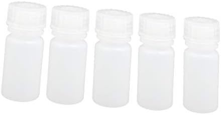 X-DREE 4 ml Пластмасова бутилка за съхранение на реактиви от полиетилен с висока плътност с винт капачка с широко гърло, бистра,