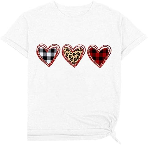 Женска тениска Neartime в Свети Валентин с участието на любов, тениска с къс ръкав, ежедневни тениски с кръгло деколте, върхове