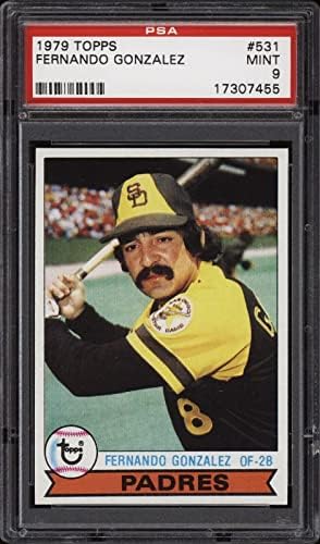 1979 Topps #531 Фернандо Гонзалес - Падрес - PSA 9 - Не PSA 10 - Бейзболна картичка - Запушени бейзболни картички