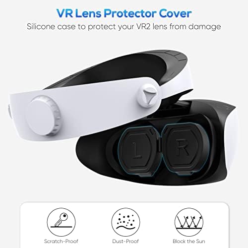 Силиконовата капачка за обектива, за да PSVR2, Цели Защитно покритие YUANHOT за Защита на лещи очила PSVR2, Пылезащитная