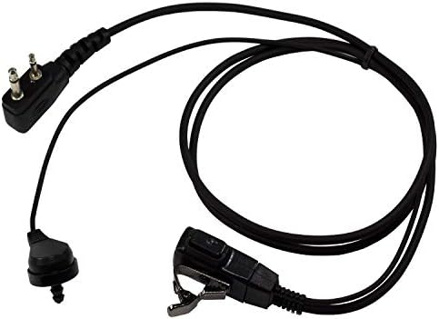 HQRP 4X 2-Пинов микрофон за слушалки с акустична тръба, Съвместим с ICOM IC-F4001, IC-F4002, IC-F4003, IC-F4011 Sun Meter