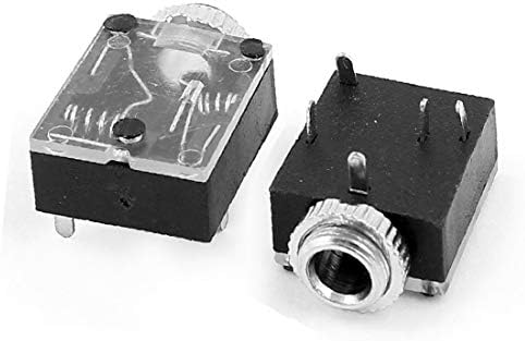 X-DREE 5 броя 3.5 мм Жак аудиоразъема за 5-за контакт стереогарнитуры на печатна платка (5 пьез 3,5 мм hembra