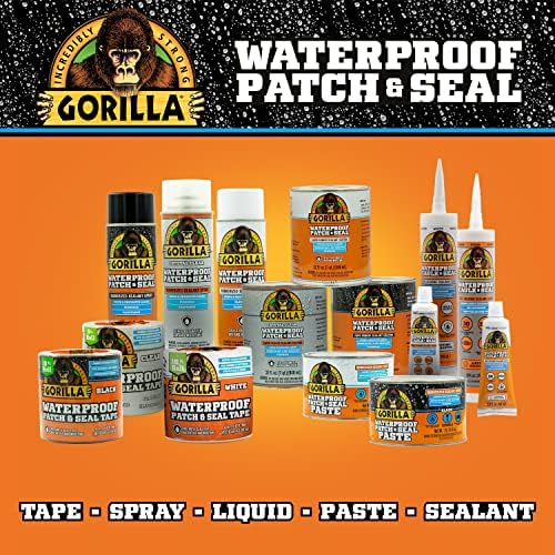 Gorilla Waterproof Patch & Seal Водоустойчив Герметизирующая паста, Бял, 1 Фунт банка (опаковка по 1 парче)