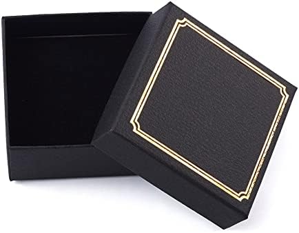 Bestewelry 18 бр. Картонени Кутии за Бижута, Обемни Малки Подаръчни Кутии с Капаци за Опаковане на Бижута, Правоъгълна