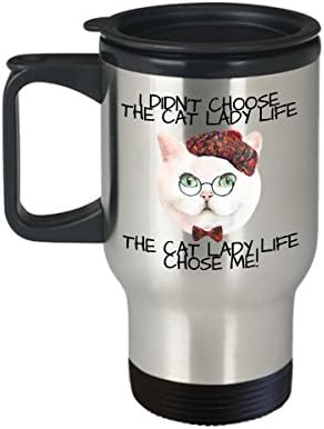 Утайка от Пътна Чаша Cat Lady - Подарък Чаша От Неръждаема Стомана с обем 14 грама