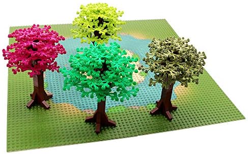 Фелеф Многоцветен Голям Градивен елемент Trees Съвместими с Основната Марка - Brick Набор от играчки Височина 6,7 инча, Ботаническата