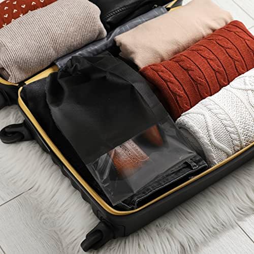 Чанти за обувки C CRYSTAL LEMON за пътуване, 12 опаковки – Пътна чанта за съхранение на обувки размер на 12,6 x 17,3
