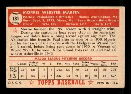 131 Морис Мартин - Бейзболни картички Topps 1952 г. (Междузвездни войни) С оценката на VGEX - Реколта Картички