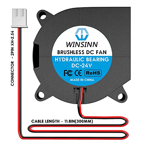 WINSINN 40 мм Вентилатор вентилатор 24, 3D Принтер Micro 24 Волта Вентилатори Вентилатори 4020 Хидравличен Лагера, 40 мм x 20 мм 2PIN (опаковка от 4 бр.)