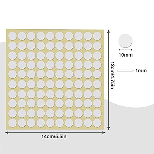 1000 БРОЯ 0,4 /10 мм Прозрачна Лепкава potholder За премахване на Кръгла замазка Двустранни Самозалепващи Гледна Шпакловка