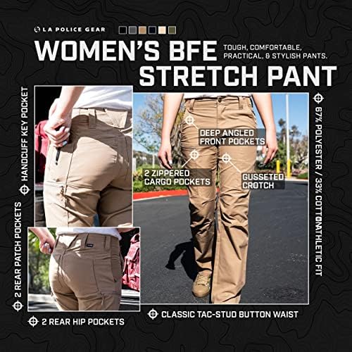 Дамски Стрейчевые Тактически Панталони-Карго LA Police Gear BFE, Тактически Панталони, Спортни Cut за жени, Дамски Леки