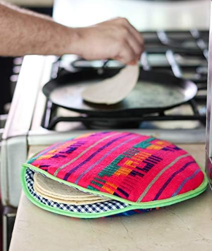 Автентична чанта топло за Питки от мексикански тъкан. Микровълнова печка Tortillera Mexicana с изолация е