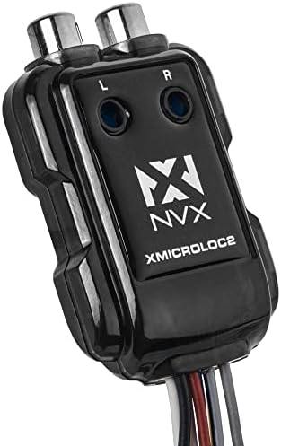 NVX XMICROLOC4 | 600W 4-Канален Кабел за свързване на говорителя на RCA-Преобразувател с Регулируем Водачи за излизане