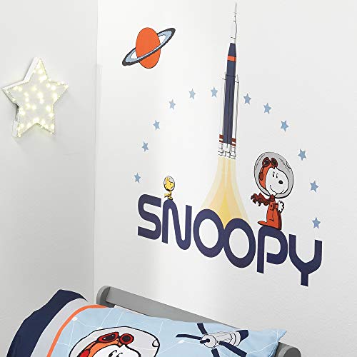Оригинални стикери за стена Astronaut Снупи за сън, Многоцветни (256048)