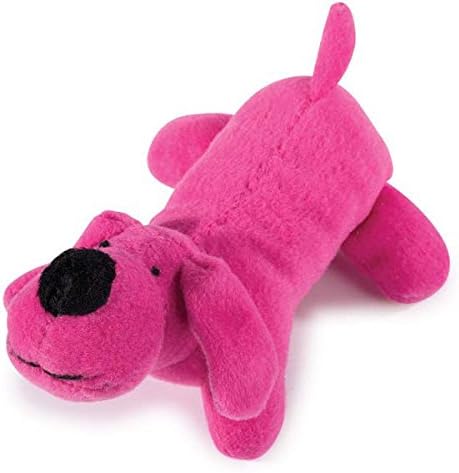 Неонови играчки за кучета на Lil' Yelpers, Цветни Сладки Меки Плюшени Пищялките 5 инча - Изберете цвят (червен)