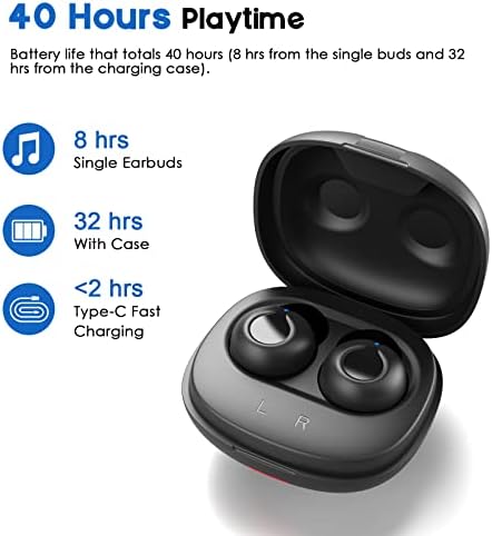 Безжични слушалки NYANDU Bluetooth True 5.1 с микрофон, слушалки с шумопотискане, Стереовызовы, Допълнителни бас,