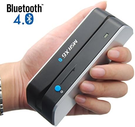 НОВ Bluetooth MSRX6 (BT) Magstripe Енкодер Устройство за четене на кредитни карти Писател Кърпички MSR206 MSR605 MSR606