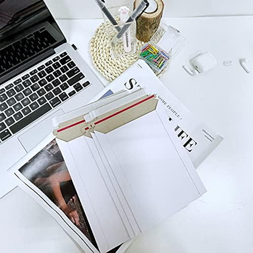 Burasari 30 Опаковки бели твърди пощенски картички 7,5X9,45 инча-Може да се съхранява равна на пощенска картонена опаковка