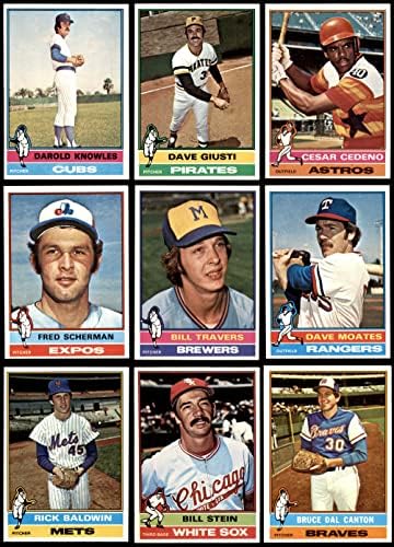 1976 Стартов комплект картички Topps 200/Лот (Бейзболен комплект) EX+