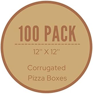 Кутии за пица Гофрирани цветни 12 W x 12Д X 1.5В - 100 опаковки (12X12X1,5)