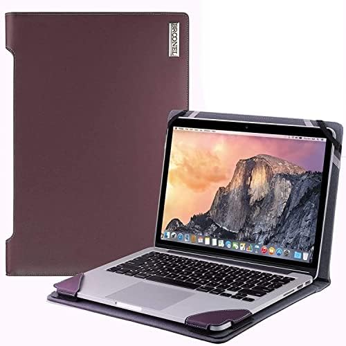 Серия Broonel - Profile - Лилаво Кожен калъф за лаптоп, съвместима с 13,5-инчов конвертируемым OLED лаптоп HP Spectre x360