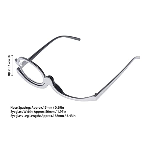Увеличителни Очила за грим, Очила За грим на очите със Завъртане на 180 °, Широко Използвани за баба (+2,50)