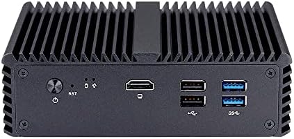 Безвентиляторный мини-компютър InuoMicro, Intel Celeron J4105 1,5 Ghz, мини настолен компютър с 5 локални
