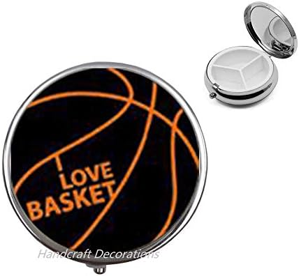 Кутия за баскетболни таблетки-Кутия за спортни таблетки-Баскетболни топки за украса-Подарък за баскетбол-Подарък