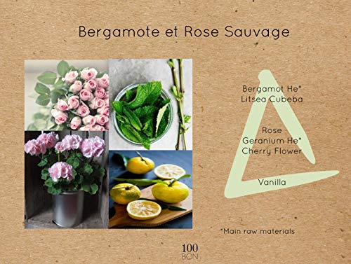 100BON Bergamote & Rose Sauvage – Аромат за жени и мъже с бергамот и на дивата роза – Засилването на Органични