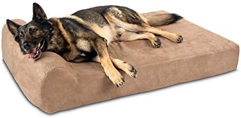 Ортопедично легло за кучета Big Баркър с облегалката за глава - 7 Легло за големи кучета с Миещ се калъф от микрофибър